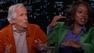 Winkler and Davis (Image via YouTube/Jimmy Kimmel Live)